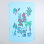 Cart 6 Love Baby Hood baby Towel for new born baby - 1956 Blue