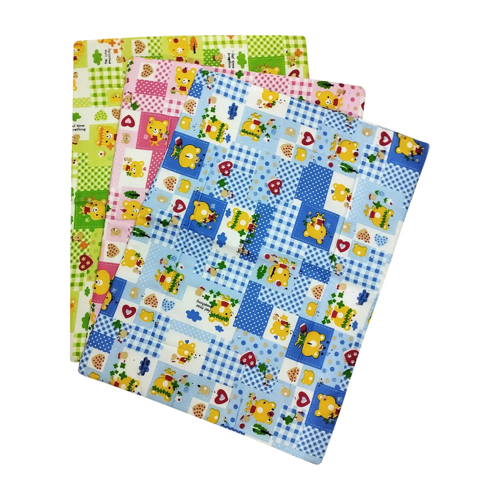 Baby Diaper Changing Mat Set of 3 Multicolor 3