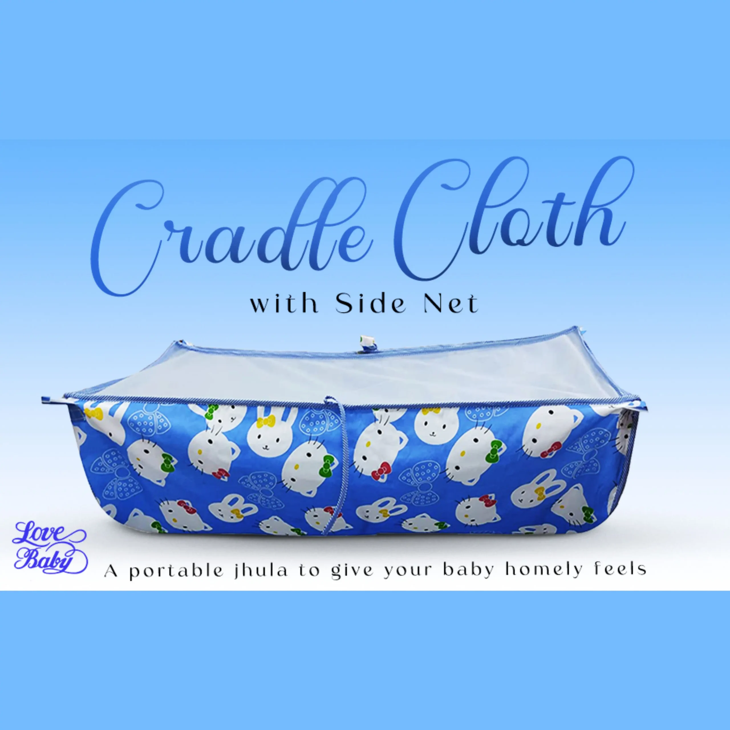 Baby Cradle Cloth Ghodiyu Khoyu Swing With Net 4