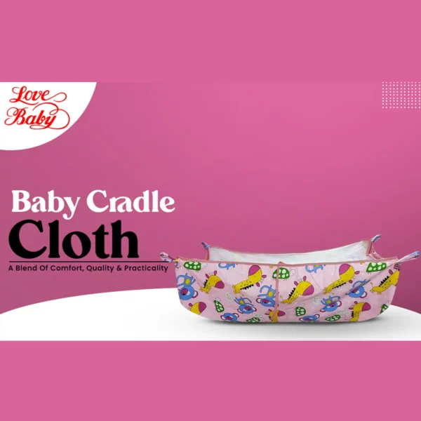 Love Baby swing for new born a baby with Soft net - 572 Pink P8