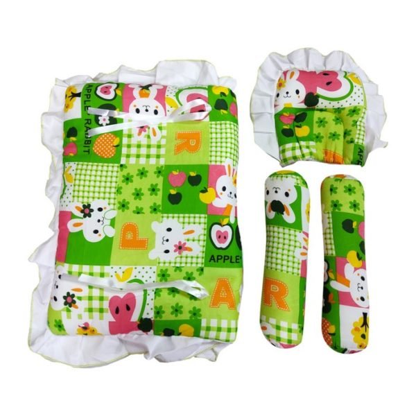 Newborn Bedding Set of 4 With Pillow & Bolsters 3