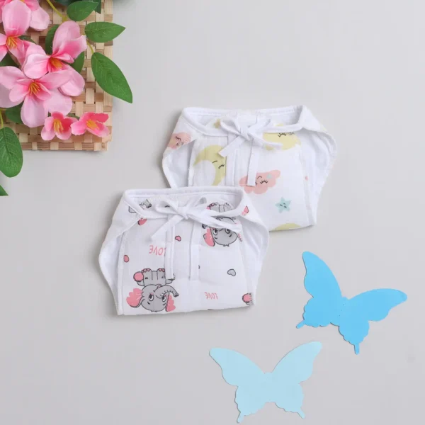 Love Baby Muslin Cloth Nappy Set of 2 Small Multicolor – 673 S Combo P17 2