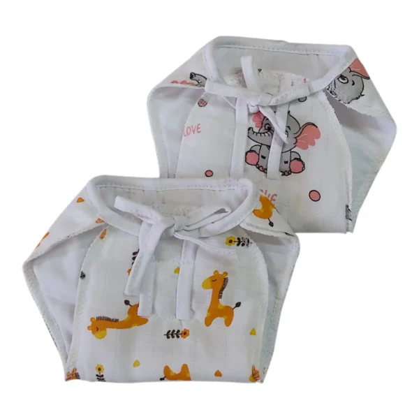 Love Baby Muslin Cloth Nappy Set of 2 Small Multicolor - 673 S Combo P21