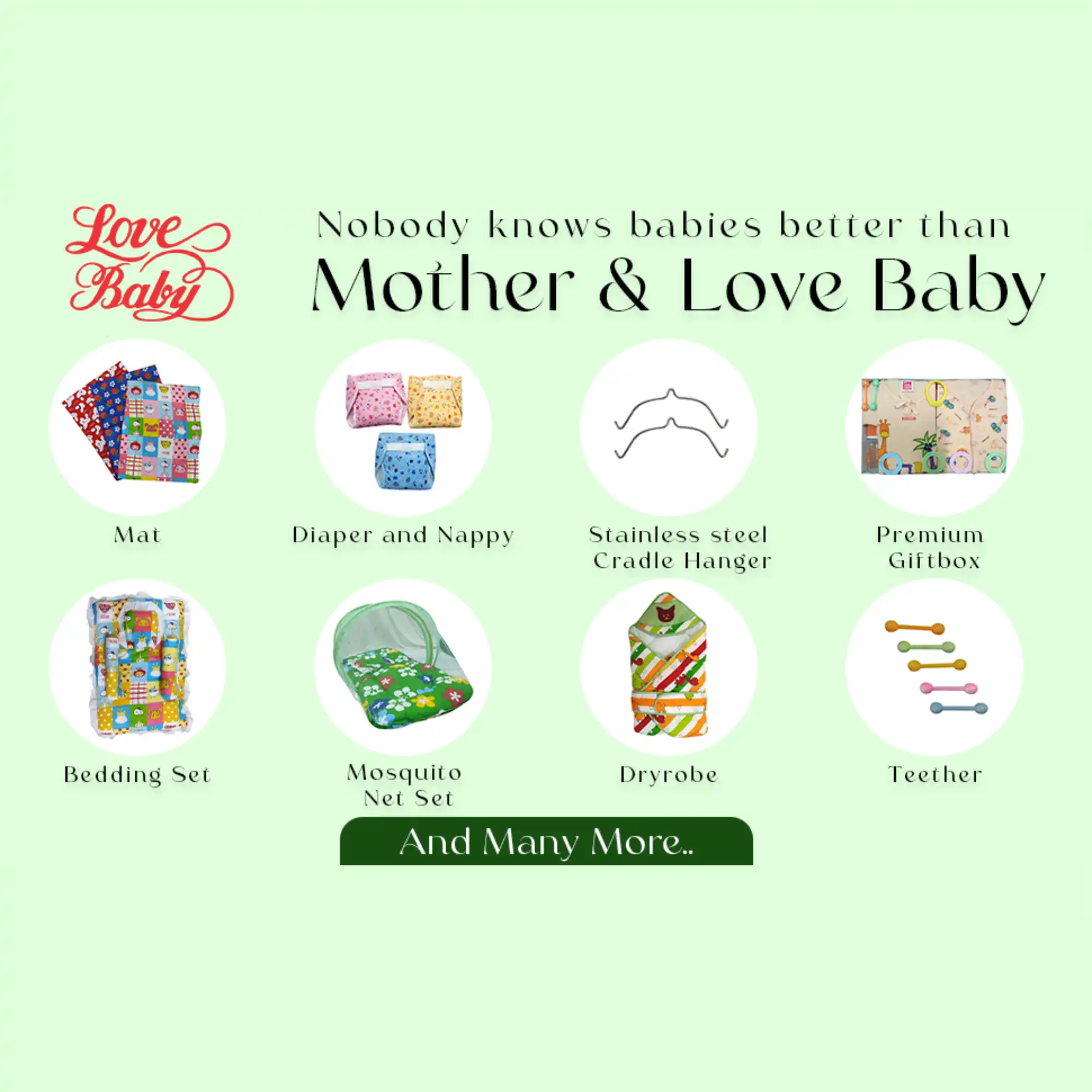 Love Baby Set of 4 Nappy for baby – 673 S Combo P22 15