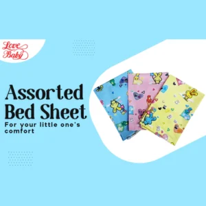 Love Baby Soft Bed Sheet Plastic – 713 A Blue P9