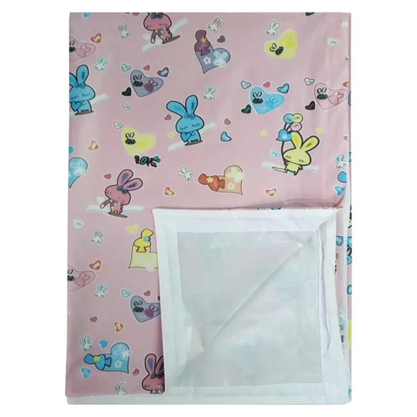 Love Baby Soft Bed Sheet Plastic – 713 B Pink P9 2
