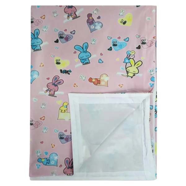 Love Baby Soft Bed Sheet Plastic - 713 B Pink P9
