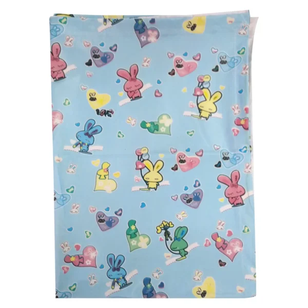 Imported Soft Baby Bedsheet Plastic – 713 C Blue P15 26