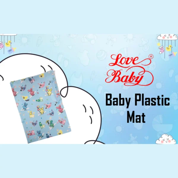 Love Baby Soft Bed Sheet Plastic – 713 B Blue P9 2