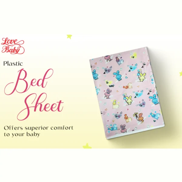 Love Baby Soft Bed Sheet Plastic – 713 C Pink P15 2