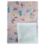 Imported Soft Bedsheet Plastic from Love Baby - 713 D Pink P15