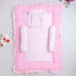 Love Baby Chicken fabric Bedding Set for new born baby - 743 Pink P2