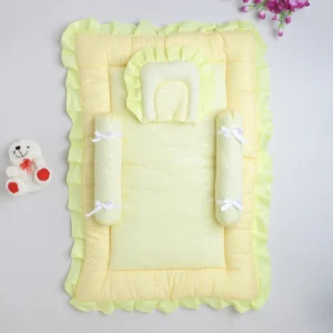 Love Baby Chicken fabric Bedding Set for new born baby – 743 Yellow P2