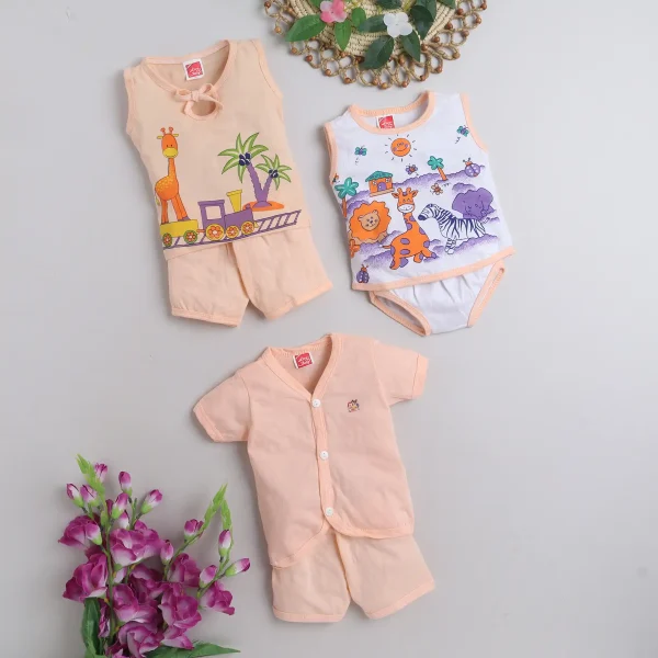 Baby Clothing Set Peach