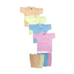 Basisc 4 Cotton Hosiery Shirt With 4 Pant Set