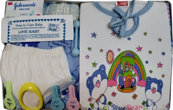 Newborn Gift Set For 0-6 Months Blue 2