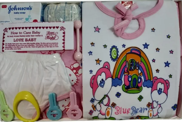 Newborn Gift Set For 0-6 Months Pink