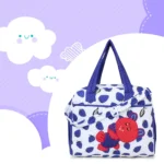 Love Baby Cloth Bag Cherry Printed DBB14 Navy