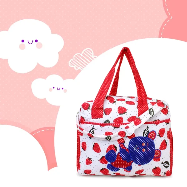 Love Baby Cloth Bag Cherry Printed DBB14 Red 2