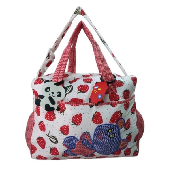 Cloth bag with fruit printed Strawberry – DBB14 Red P5