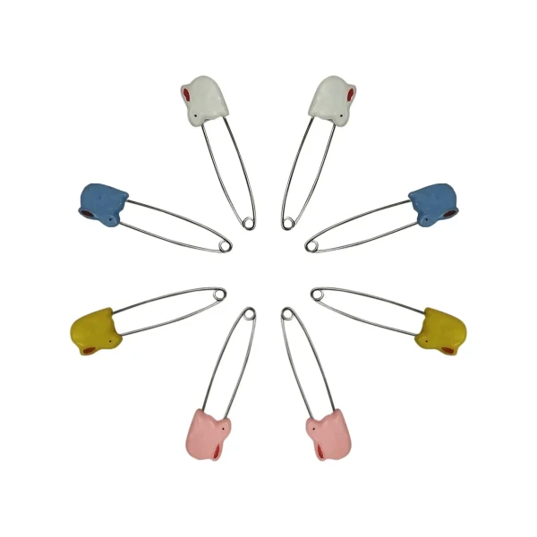 Baby Diaper Pins 8 Pcs Multicolor