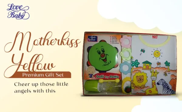 Oganic Ink Baby Gift Set 0 to 6 Months Motherkiss Yellow 8