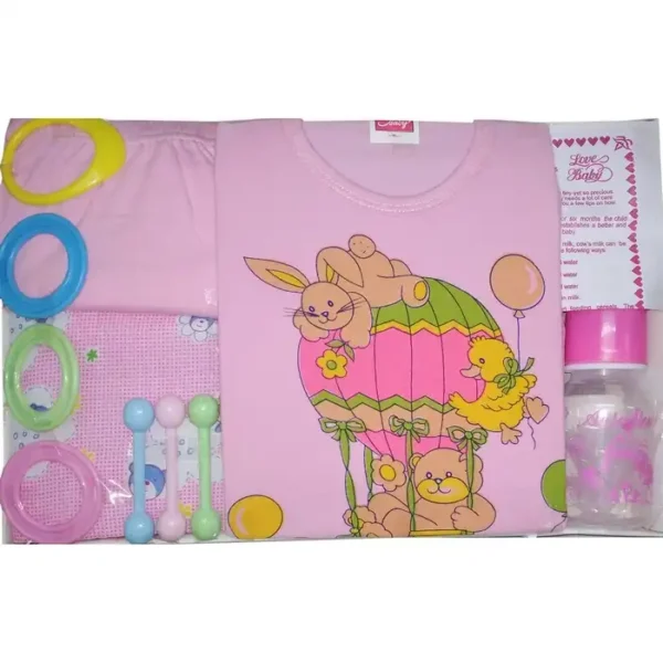 Oganic Ink Baby Gift Set 0 to 6 Months Night Star Pink
