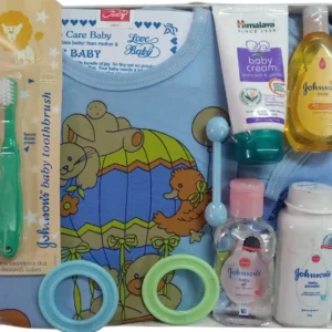 Oganic Ink Baby Gift Set 0 to 6 Months Premium Blue