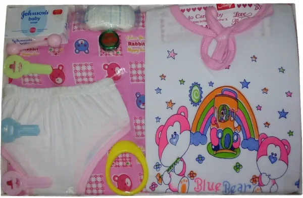 Oganic Ink Baby Gift Set 0 to 6 Months Pushpak Pink