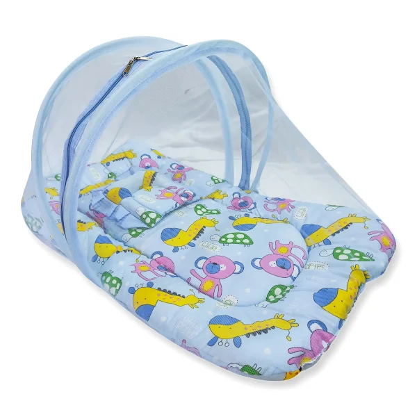 Love Baby Animal printed Mosquito Net Set for Baby – ST30 Blue P12 2