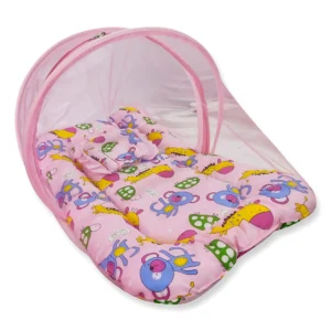 Love Baby bedding set with mosquito net for babies – ST29 Peach P13
