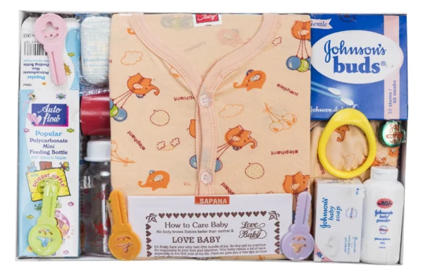 Oganic Ink Baby Gift Set 0 to 6 Months Sapna Peach