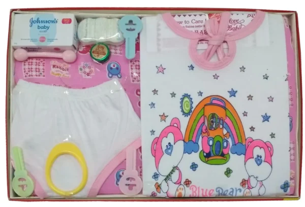 New Born Baby Gift Set Pink Twinkle Pink