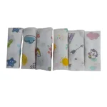 Love Baby thick abstract printed ultra soft double layer muslin washcloth set - WCS42 Combo P4