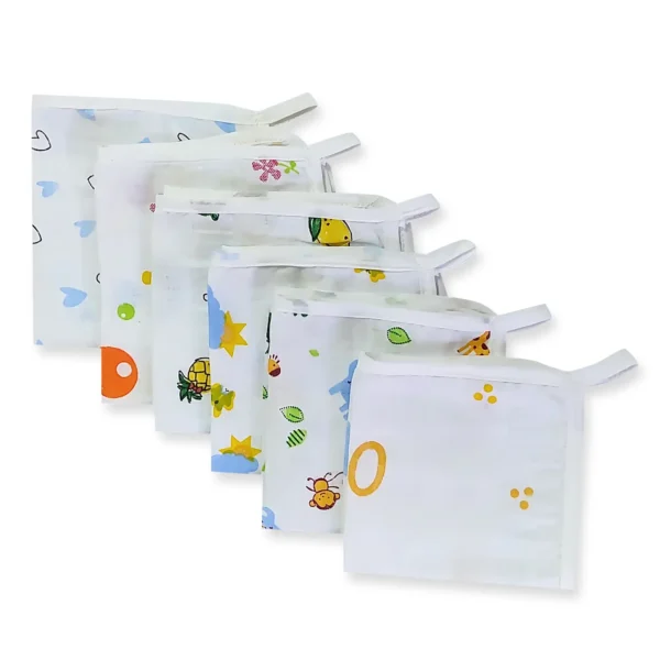 Love Baby thick cartoon printed ultra soft double layer muslin washcloth set - WCS62 Combo P1