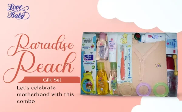 New Born Baby Gift Set Peach Paradice Peach 2